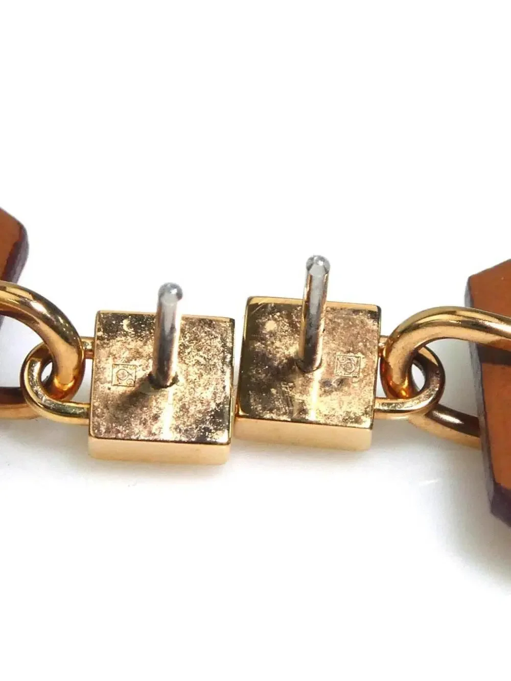 Auth Hermes As De Coeur Pierce Earrings #302818H36B